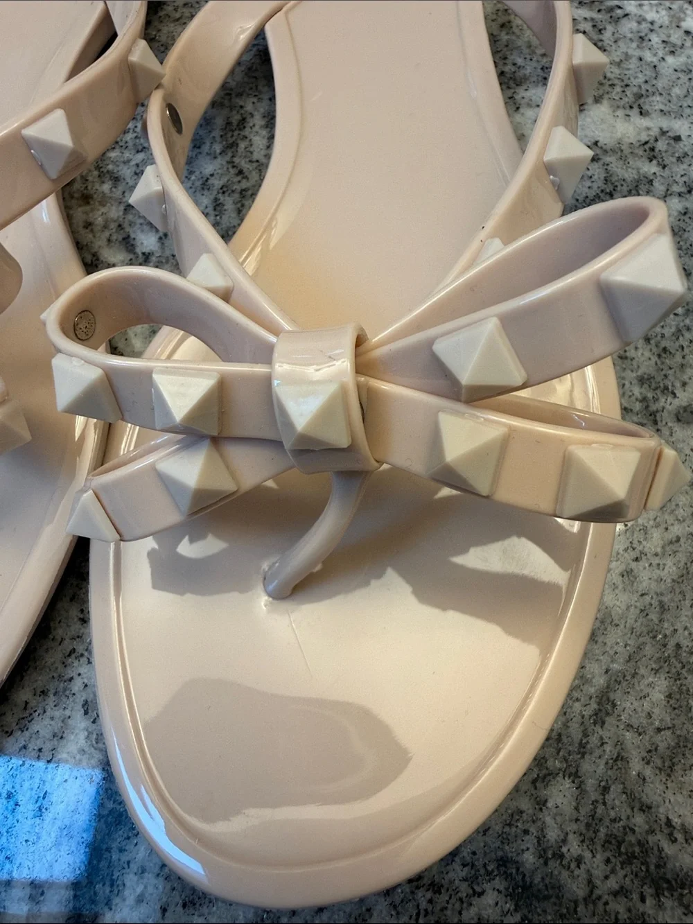 Victoria Adames beige patent